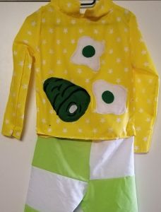 Kids Costumes to Hire - Dr Seuss - Green eggs & ham top & pants